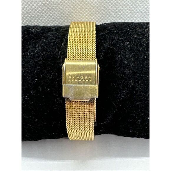 Skagen 107SGGD Women's Gold Tone Stainless Steel Analog Dial Quartz Watch AEA006 - Picture 4 of 11